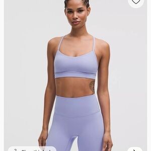 Lululemon Flow Y Nulu Bra Dusty Lilac sz 10